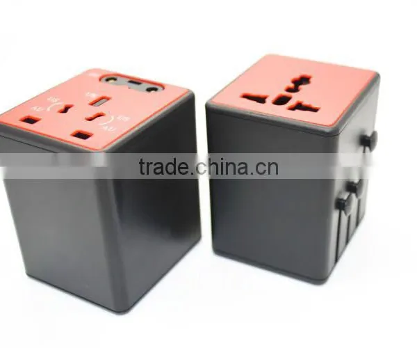 Our Patent Updated EU AU UK US Plug Universal World Travel AC Power Converter Adapter With USB Port photo-5