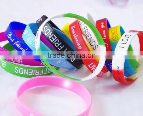 2015 Colorful Promotional Gifts Silicone Bracelet/silicone Wristband photo-6