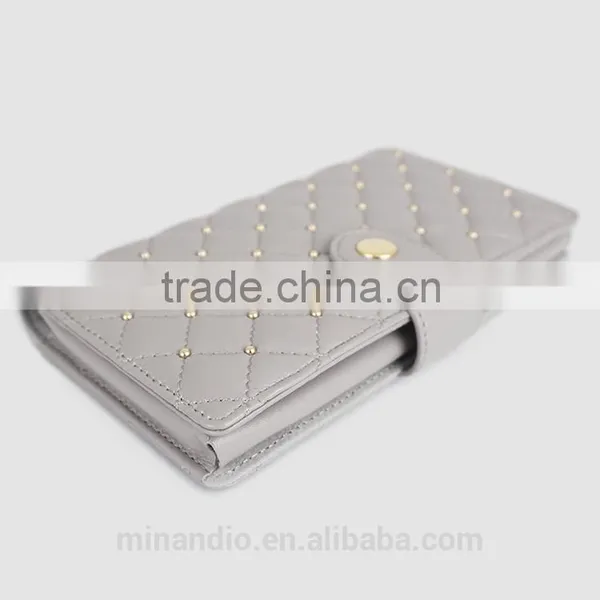 Good Quality PU With Embroidery Design Mobile Phone Case/Booklet For IPhone 6/6plus photo-3