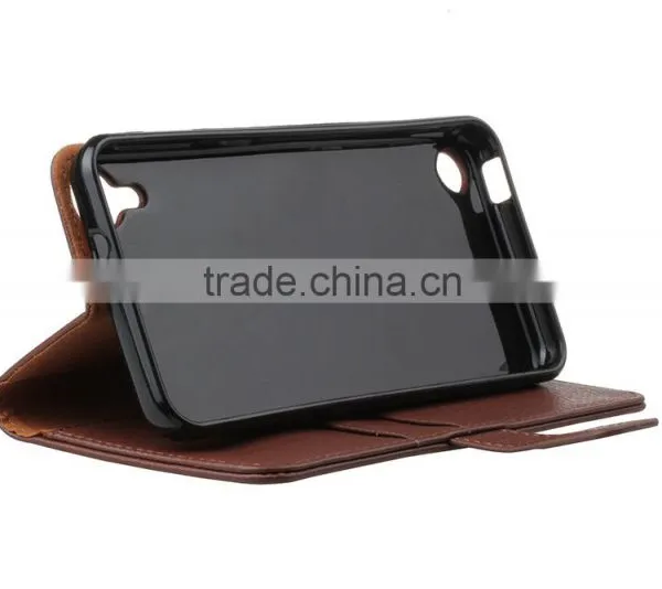 MMT Litchi Grain Wallet Leather Flip Case for HTC 530 Holder Leather Case With Card Slot for HTC 530 photo-6