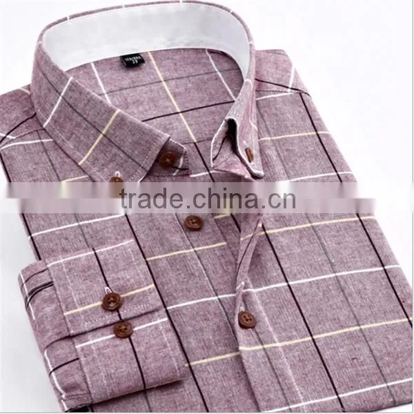 Custom Made Stylish Check Shirts for Men 100% Polyester Shirts photo-3