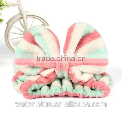 Korea Style Soft Hair Band Flannel Home Headband Elastic Hair Band photo-5