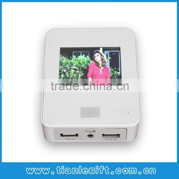 2015 Newest Style Power Bank With LCD Video Player