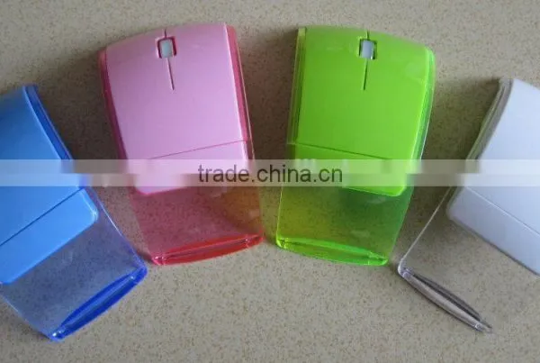 Computer 2.4G Wireless Folding Arc Crystal Gift Mouse photo-5