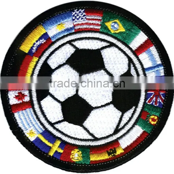 Football With Flags Patches for World Cup