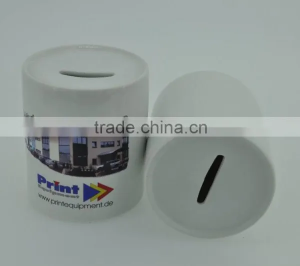 Hot Selling Good Quality Wholesale Price Blank White Sublimation Coated Printing Ceramic Piggy Bank photo-5