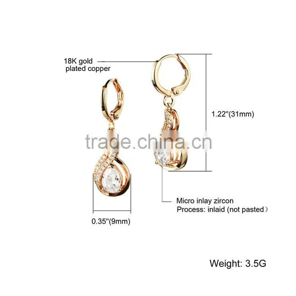 2016 Fashion 316 L Crystal Earrings in Hot Sale photo-5