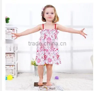 Spring and Summer Skirts Baby Girl Baby Baby Clothes Cotton Printed Dress / European Style Girls Dress Striped Section photo-5