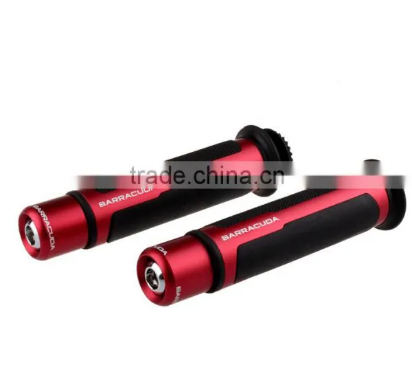 Soto Racing - Universal BARRACUDA 7/8'' 22mm CNC Aluminum Motorcycle Handle Bar CAPS / Handlebar Grips photo-4