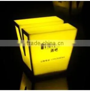 Rechargable Battery Operated Wedding Party Night Club Bar Glowing Light up Decoration Letter Led Table Lamp photo-4