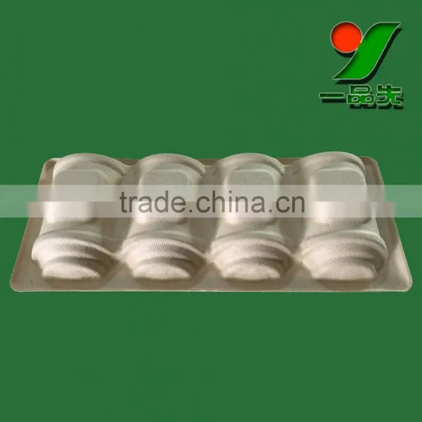 High Quality Molded Pulp Bamboo Packaging Tray,Food Grade Molded Pulp Packaging