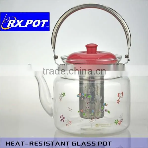 1500ml/2200ml/2600ml/3000mlHot Selling Useful Promotional Gift Customized Heat Resistant Borosilicate Glass Tea&coffee Pot photo-3