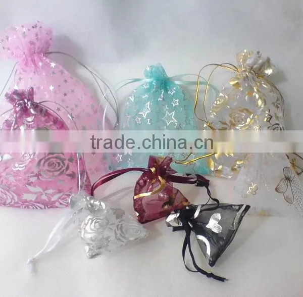 Organza Promotional Ribbon Bag Drawstring Organza Gift Bag photo-3