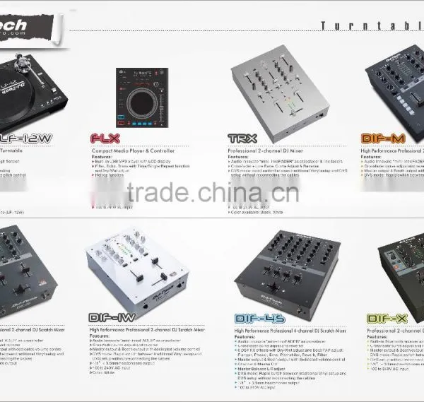 China Supplier DJ Studio Mixers 4-channel 5 High-quality Digital Performance Effects Digital Audio Midi Mixer photo-4