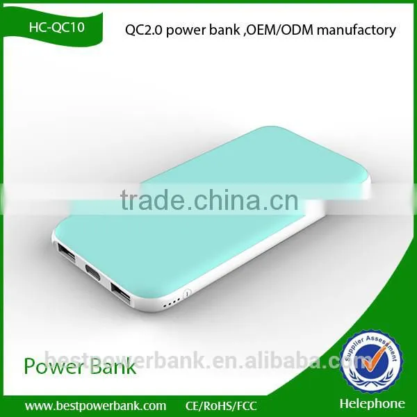 HC-QC01 High Capacity Smartphone PowerBank, Wholesale 10000mAh Portable Charger photo-3