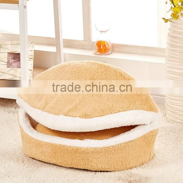 Populer Hamburger Style Shell Nest Windproof Waterproof Removable Pet Cat Bed House Thermal Hiding photo-6