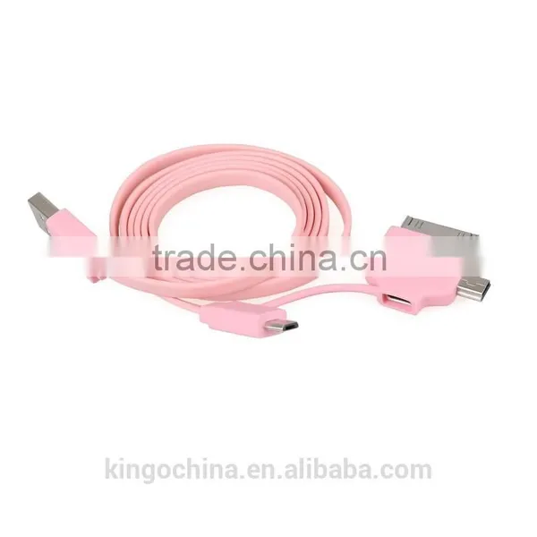 3 in 1 Data Cable Micro USB ABS Shell Sync Charging Cable for Mobile Phone Samsung Iphone photo-3