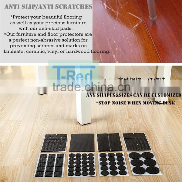 20% Discount Adhesive Felt Pads Chair Leg Floor Protector Non Slip Pad photo-5