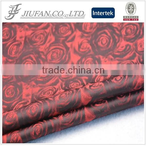Jiufan Textile Polyester Jacquard Garments Textile Fabric Home Textile Fabric