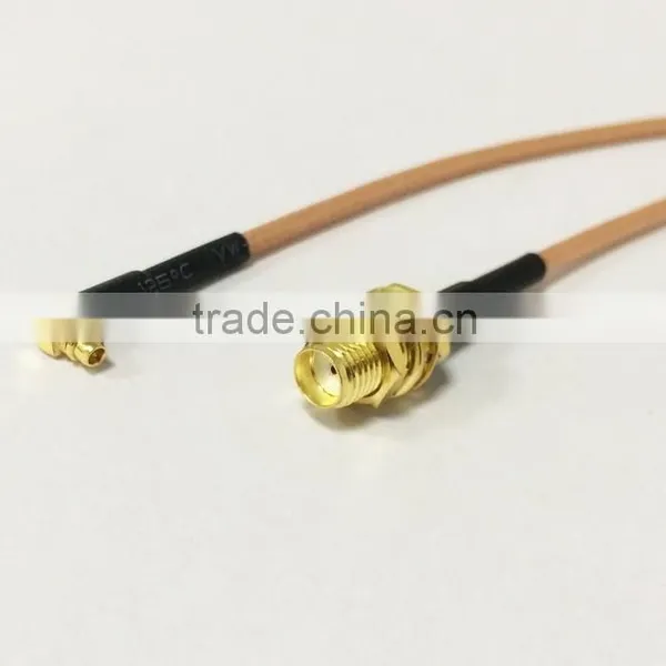 RG316 Electrical Plug Pigtail Cable 15CM RF SMA Female Switch MMCX Male Right Angle Plug photo-3