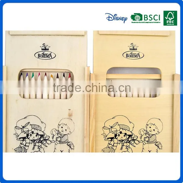 Personalized Wooden Color Pencils Into Drawer Box Supplier's Choice photo-3