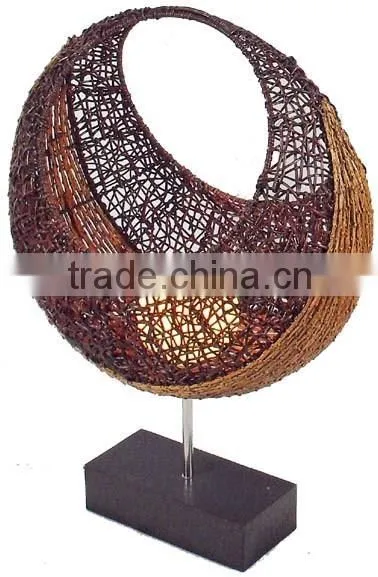 2015 Modern Decorative Natural Cane Table Lamp/light With CE photo-5