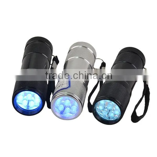9 Led 365nm uv Flashlight for Detecting Fluorescer in Cosmetics and Baby Stuff, Counterfeit Banknotes, Minerals, Diamonds photo-5