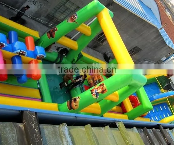Bear Theme Amusement Park Obstacle Course With Swing photo-5