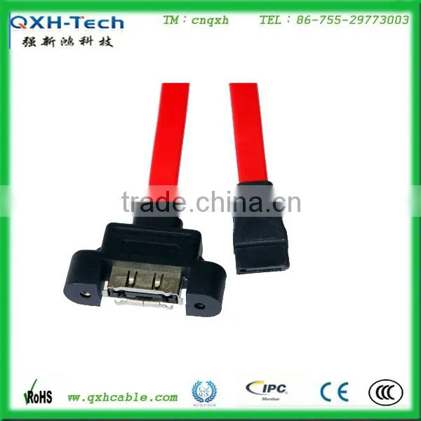 Custom 7pin Sata to Usb Panel Mount Cable