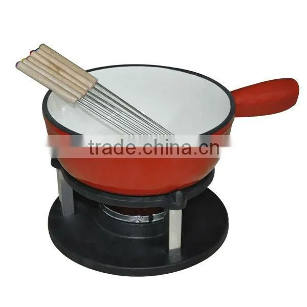 Enamel Fondue Set