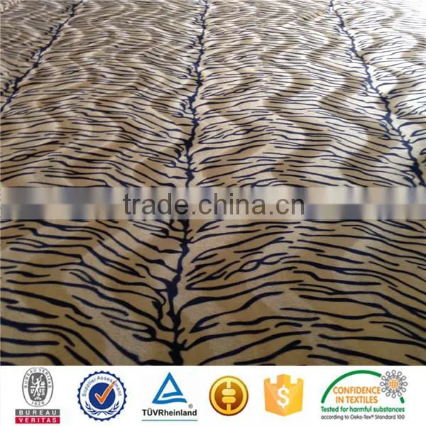 Cow Skin Printed Short Pile Velour Fabric photo-3