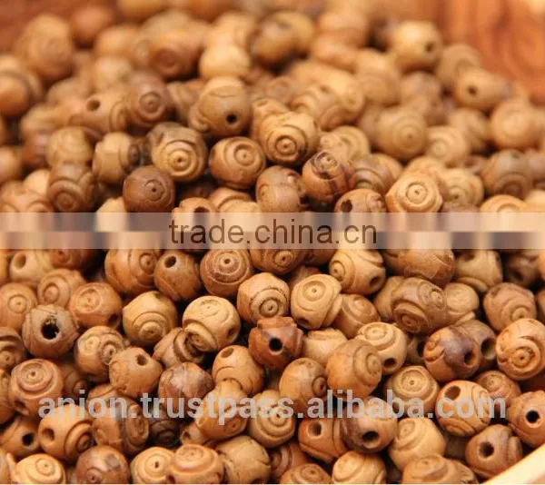 Olive Wood Carved Round Beads photo-3