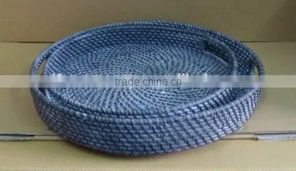 Round Rattan Tray photo-3