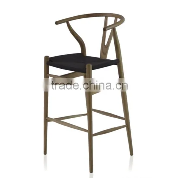 Antique Y-Shape Restaurant Furniture Solid Wood Arm Chair photo-6