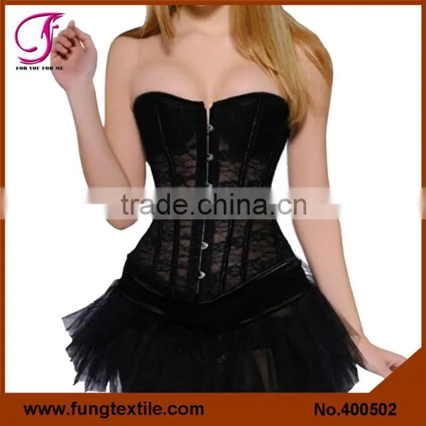 400501Woman Sexy White Lace Wedding Slimming Corset photo-2
