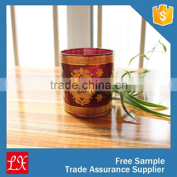 Decal Copper Glass Candle Cup Candle Holder photo-4