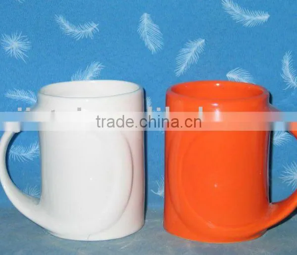 Round Handle Ceramic Mug