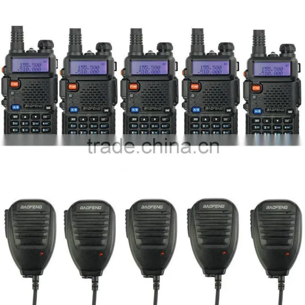 Handheld UHF VHF Baofeng UV-5R Walkie Talkie Speaker Microphone