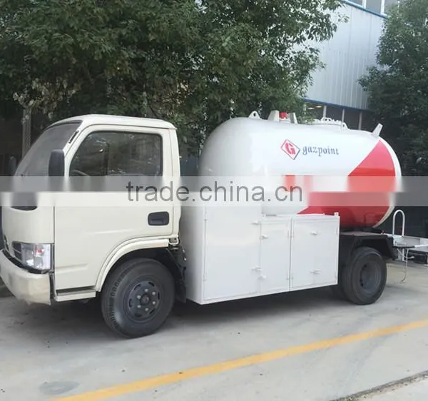 High Performance Dongfeng 4x2 Mini Lpg Tanker Transportation Truck photo-2
