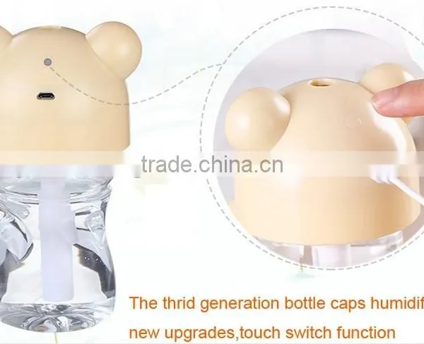 DC USB Mini Portable Bottle Caps Humidifier/ Air Purifier for Office photo-4