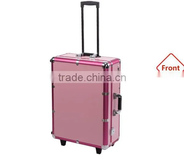 Sunrise Upgrade Super Quality Trolley Aluminum Makeup Case With Lights Mirror for 2016 Beauty & Cosmetic Import-Export Expo photo-2