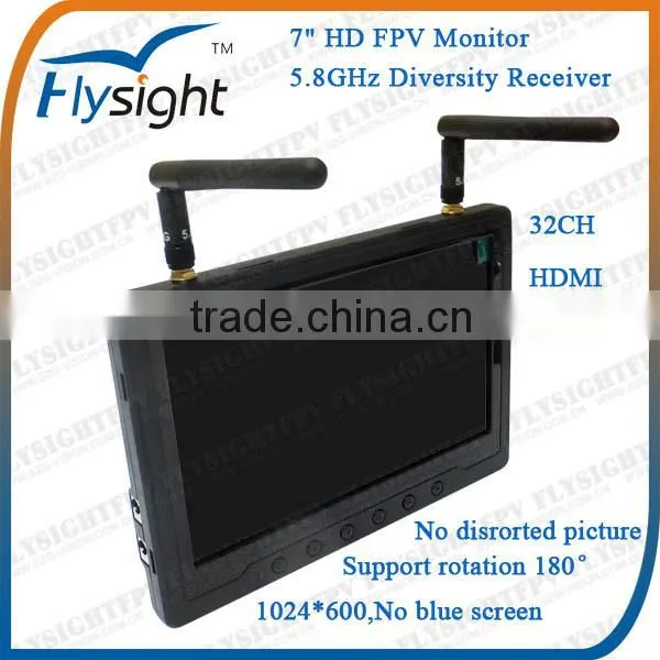 B22 Lipo 3S Controlled FPV 7" HD Screen Monitor Installed On Servo Controller