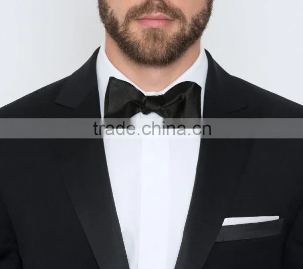 High Quality Custom Made Black Tuxedo Men Suits Slim Fit Wedding Supplier's Choice photo-2