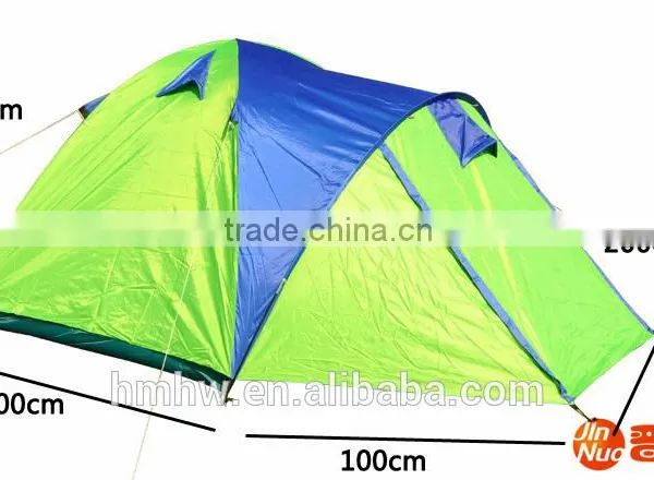 Fiberglass Pole Single Layer Waterproof Heat Resistant Camping Tent photo-2