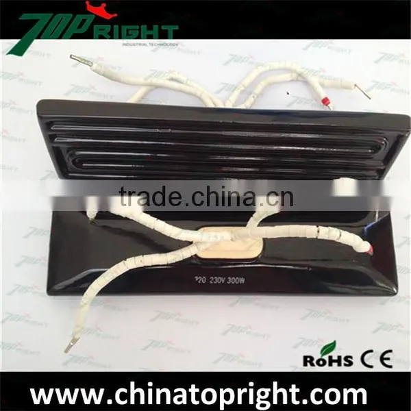 Black Color Ceramic Flat Hollow Infrared Heater Panel photo-4
