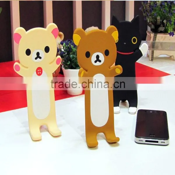 Accessories Cartoon Funny PVC Silicone Cell Phone Holder for Desk photo-2