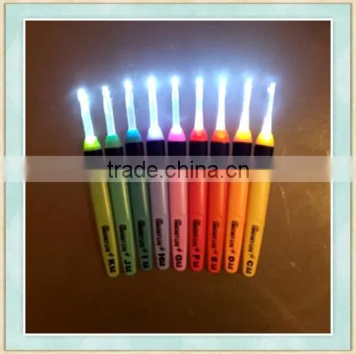 High Quality Complete Set of Crochet Lite Crochet Hooks Sizes C Through K,Batteries Included photo-4