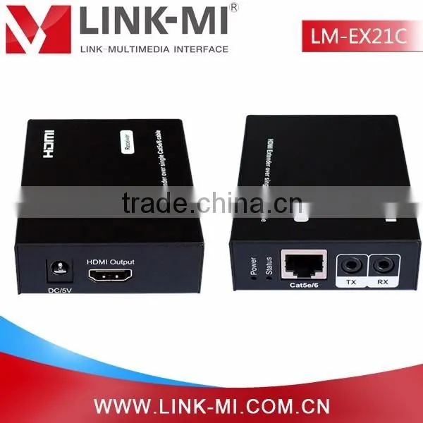 LINK-MI LM-EX21C 50M EXTENDER Transmitter Receiver With 1xlooping HDMI Output 3D 1080P EDID Bi-Direction Wideband IR photo-2