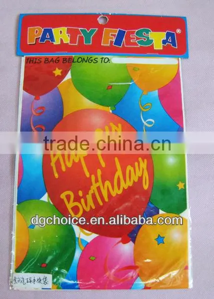 High Density Polyethylene Colorful Happy Birthday Plastic Candy Bag for Kids photo-2