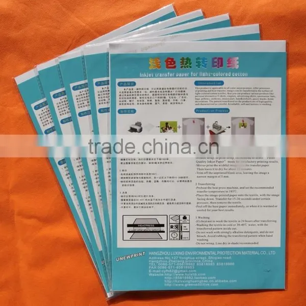 Light T-shirt Inkjet Transfer Paper for Cotton/transfer Paper for Canon Printer/transfer Paper for Cotton/transfer Paper photo-3